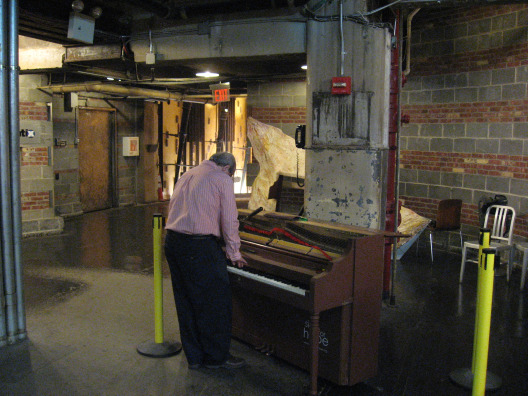 Street Piano being tuned in the streets of New York City